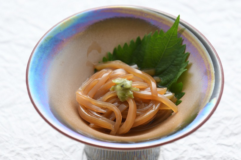 いかのわさび醤油漬け500円
