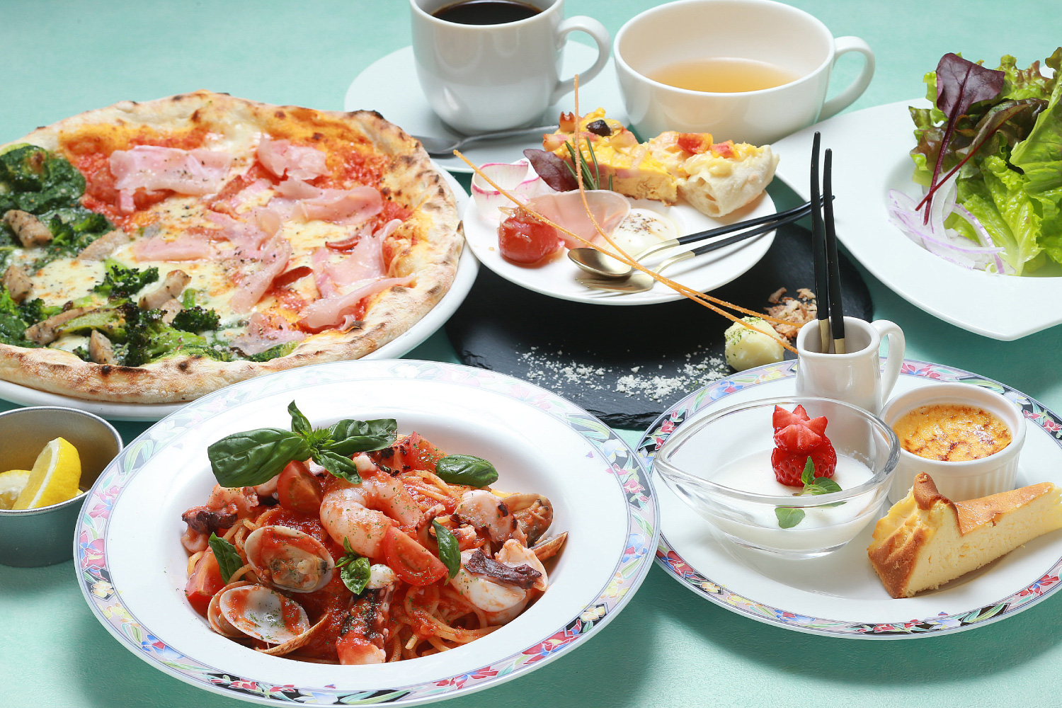ランチコース（ピザとパスタはチョイスとなります）