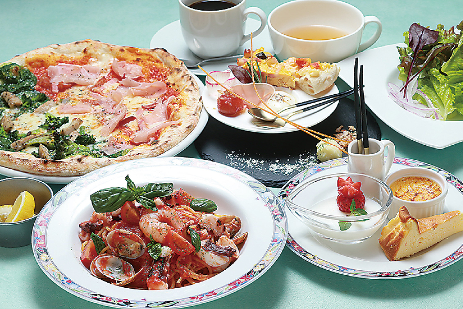 ランチコース（ピザとパスタはチョイスとなります）