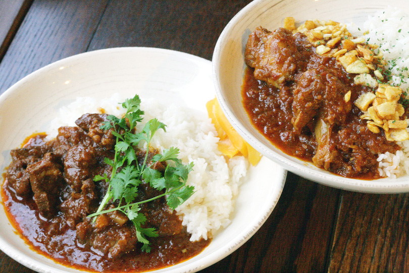 ラムカレー バターチキンカレー<br />
各800円