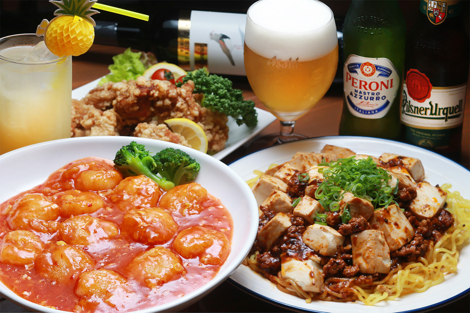 2時間飲み放題付<small>（2名様より・最終受付22:00迄）</small>