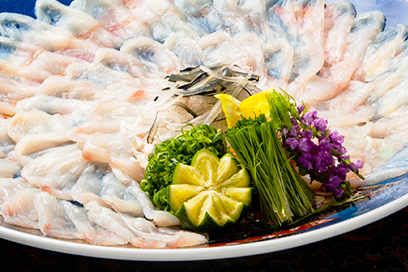 ふぐ料理と季節の会席「ふぐコース」<br />
11,000円より