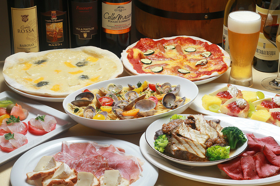 宴会・パーティーコース<small>　飲み放題付（ラストオーダー20分前）</small>