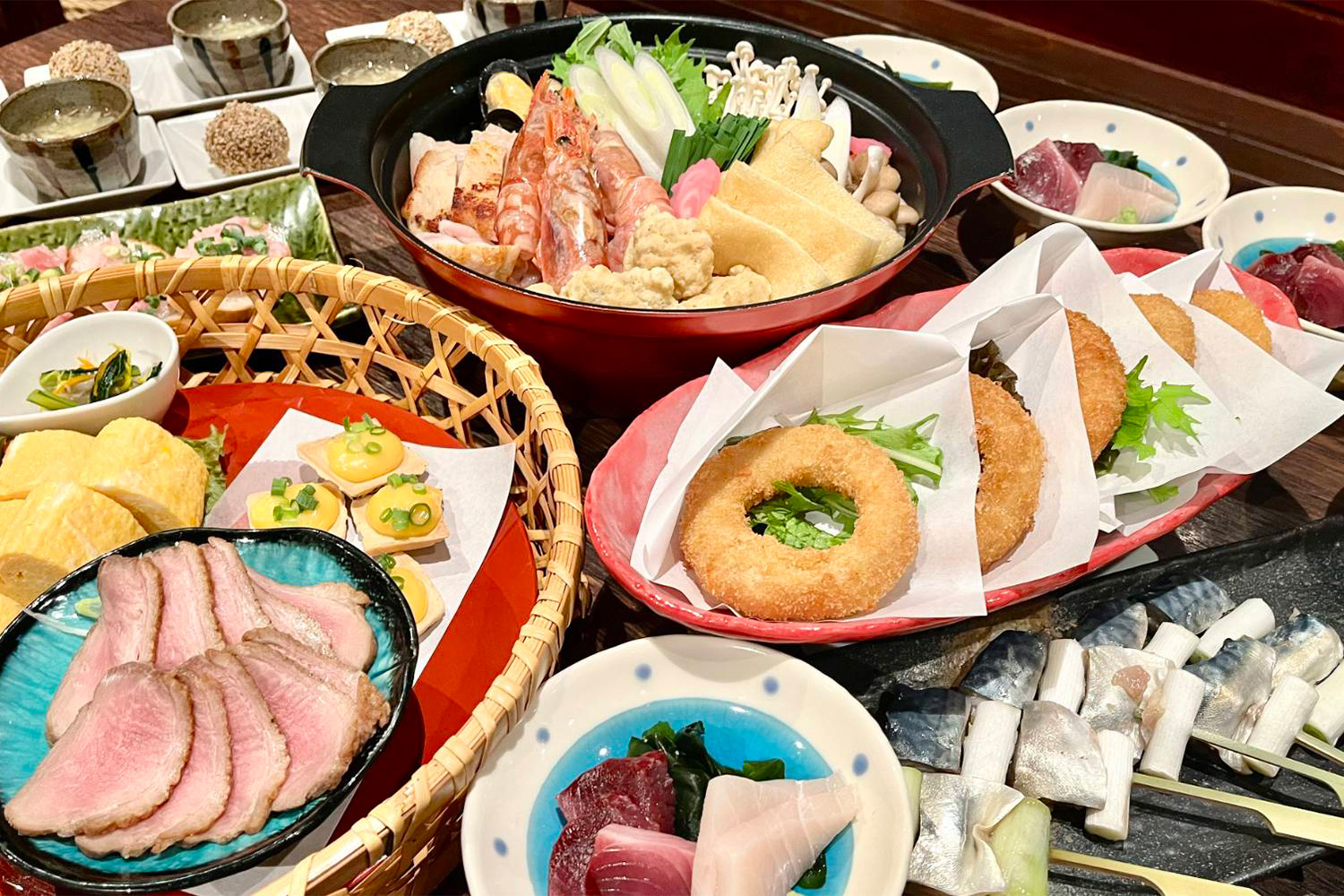 2時間飲み放題付マスターに任せて楽しむ宴会コース<br />
4,000円