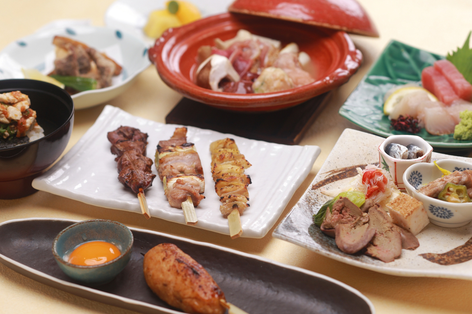 青森地鶏を堪能！「シャモロックコース」<br />
お料理6,000円