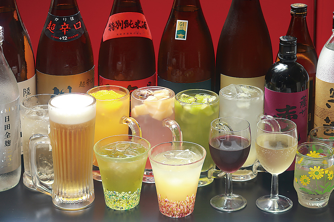 グランドメニュー<br />
なんと全部飲み放題！