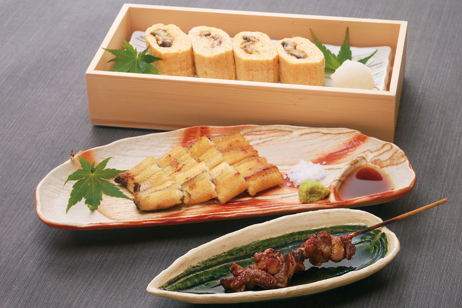 夏酒と味わう、うなぎ<br />
単品料理各種