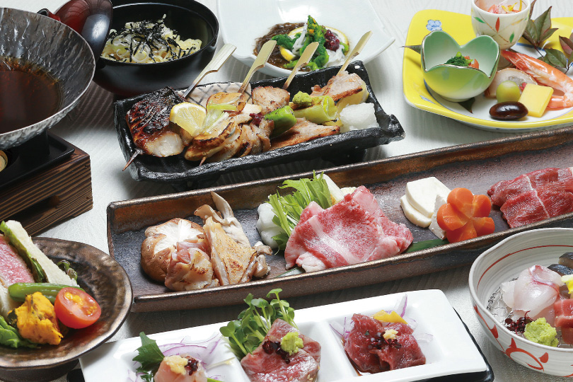 銘柄肉堪能コース料理8品4,000円