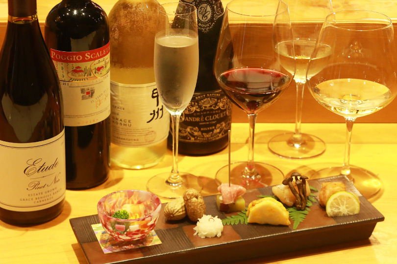 お料理に合わせたワインをソムリエがご案内いたします